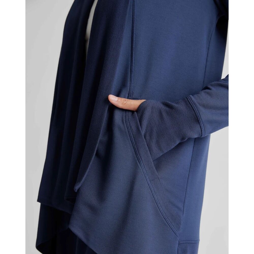 NWT Quince Cardigan Navy Size Large Stretch - Picture 4 of 9